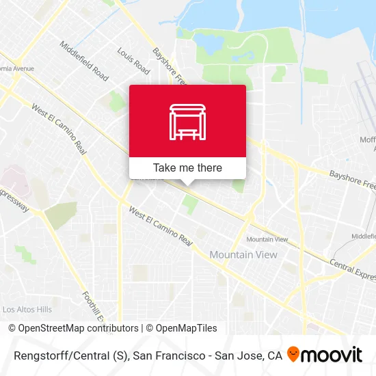 Rengstorff/Central (S) map