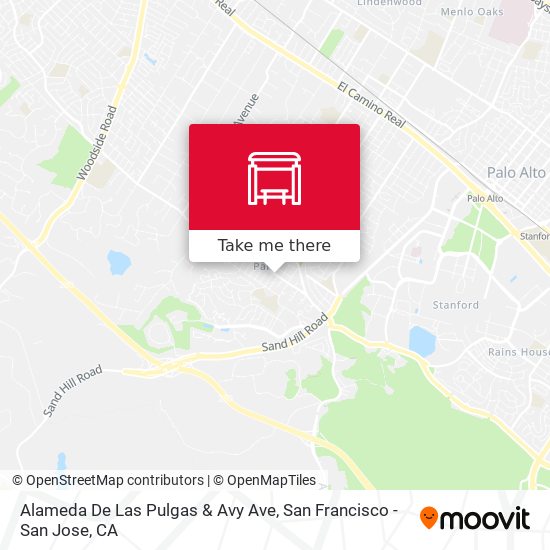 Mapa de Alameda De Las Pulgas & Avy Ave