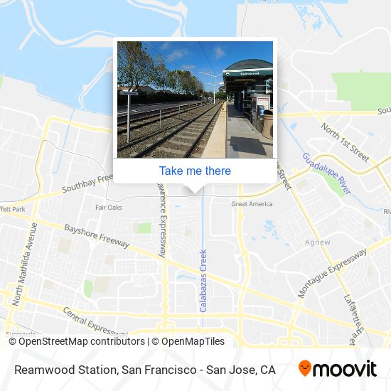 Reamwood Station map