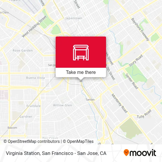 Virginia Station map