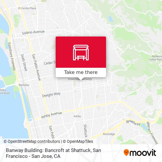 Banway Building: Bancroft at Shattuck map