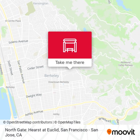 Mapa de North Gate: Hearst at Euclid