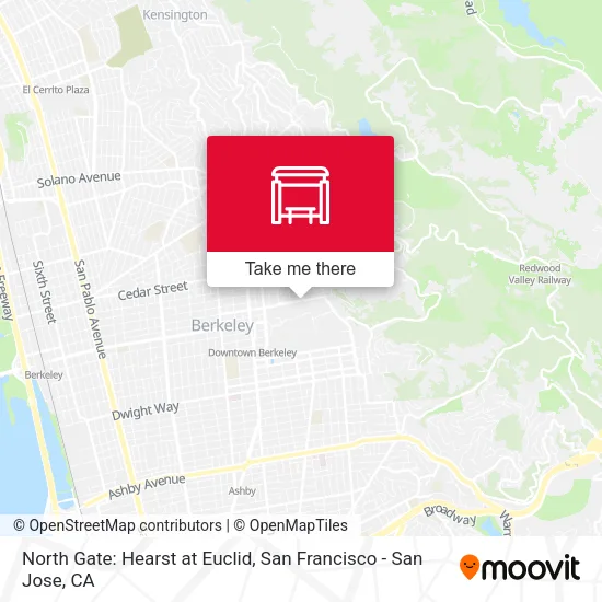 Mapa de North Gate: Hearst at Euclid