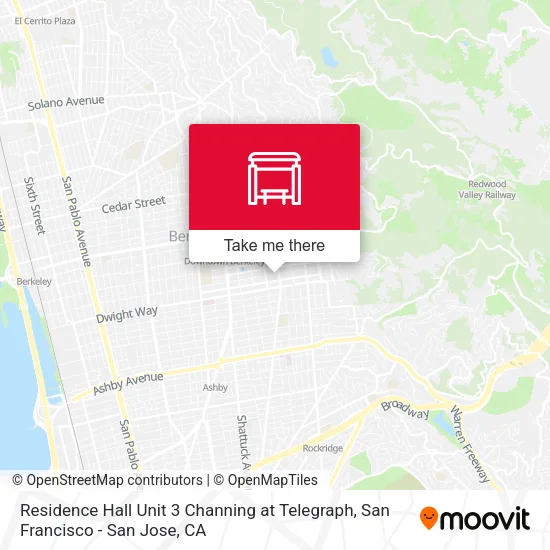 Residence Hall Unit 3 Channing at Telegraph map