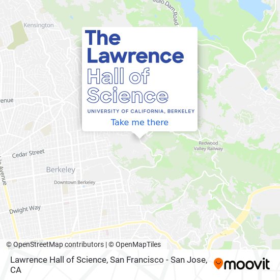 Mapa de Lawrence Hall of Science