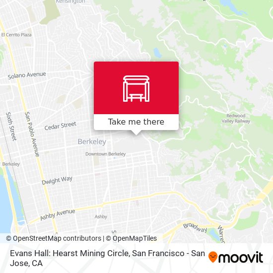 Mapa de Evans Hall: Hearst Mining Circle