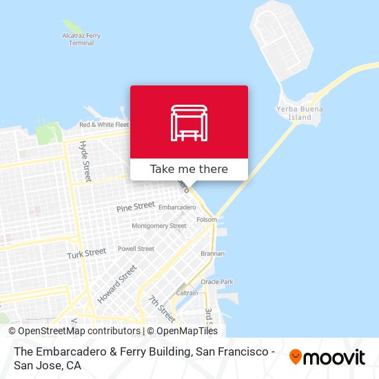 Mapa de The Embarcadero & Ferry Building