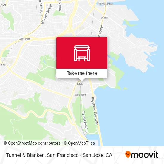 Mapa de Tunnel & Blanken