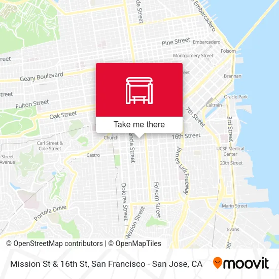 Mapa de Mission St & 16th St
