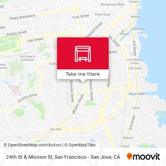 24th St & Mission St map