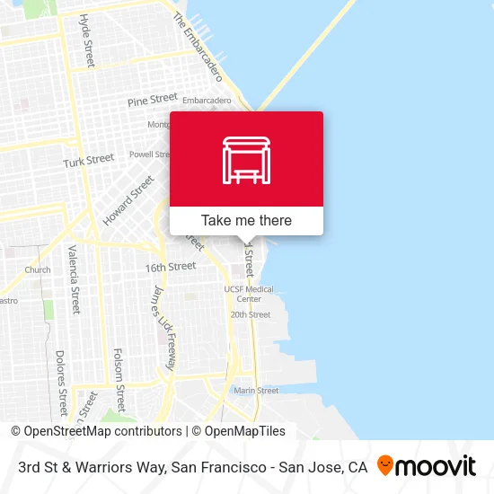 Mapa de 3rd St & Warriors Way
