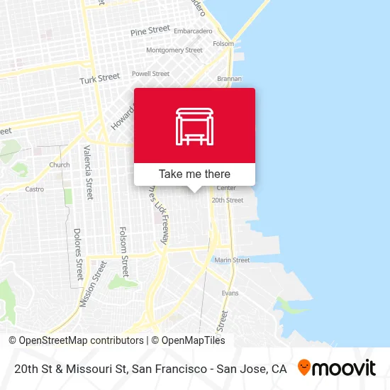 20th St & Missouri St map