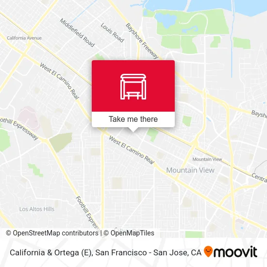 California & Ortega (E) map