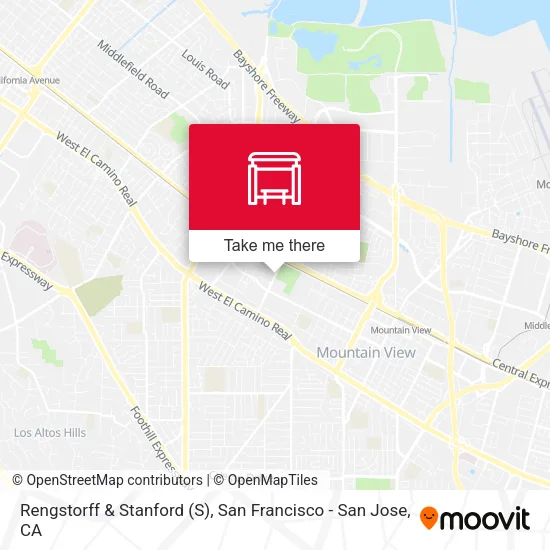 Rengstorff & Stanford map