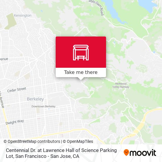 Mapa de Centennial Dr. at Lawrence Hall of Science Parking Lot