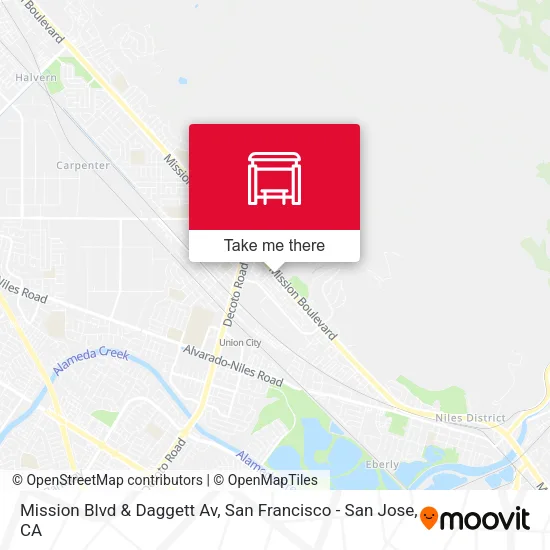Mapa de Mission Blvd & Daggett Av