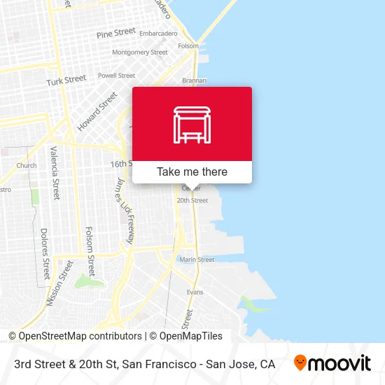 3rd Street & 20th St map