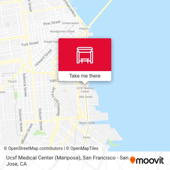 Mapa de Ucsf Medical Center (Mariposa)