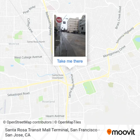 Mapa de Santa Rosa Transit Mall Terminal