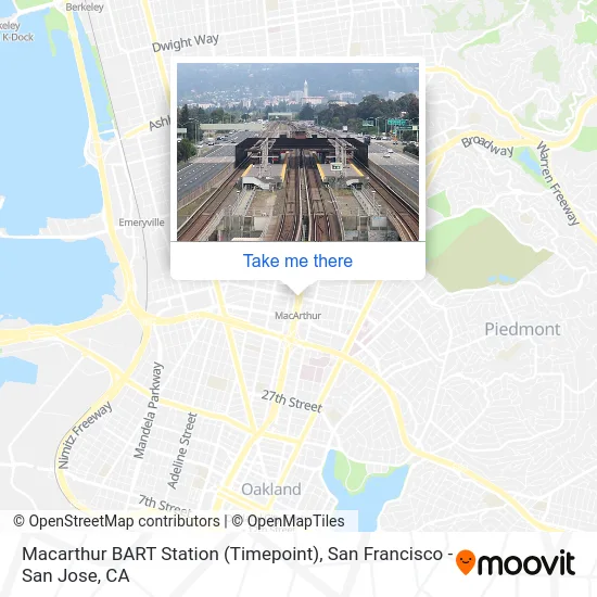 Macarthur BART Station (Timepoint) map