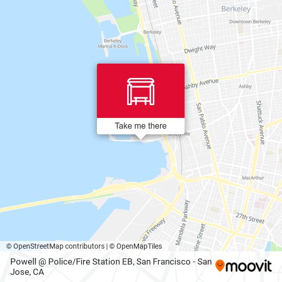 Powell @ Police / Fire Station EB map