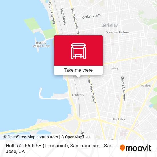 Hollis @ 65th SB (Timepoint) map