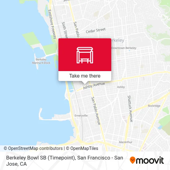 Mapa de Berkeley Bowl SB (Timepoint)