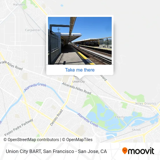 Union City BART map