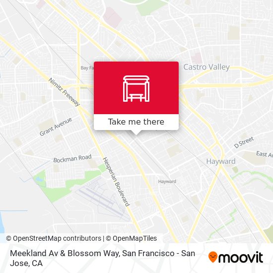 Meekland Av & Blossom Way map