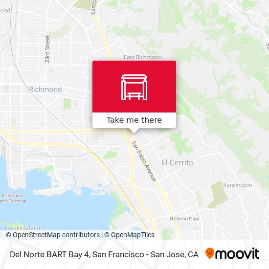 Del Norte BART Bay 4 map