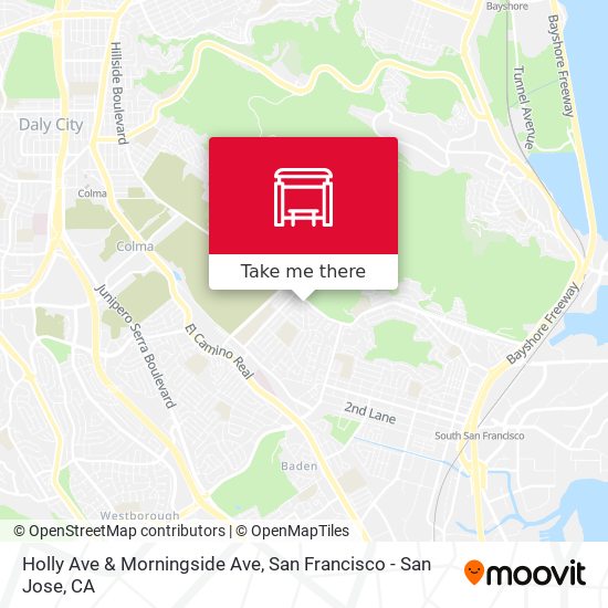 Holly Ave & Morningside Ave map