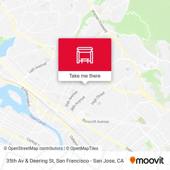 35th Av & Deering St map