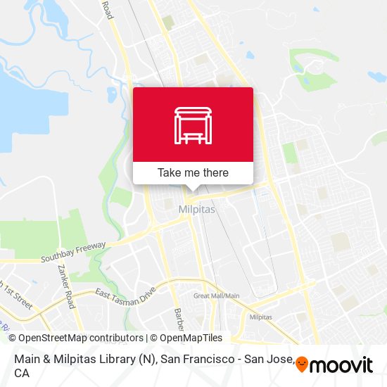 Mapa de Main & Milpitas Library (N)