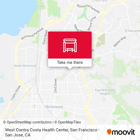 West Contra Costa Health Center map