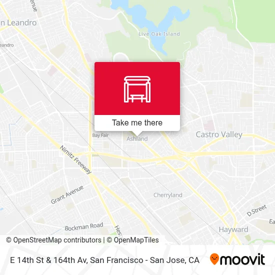 E 14th St & 164th Av map