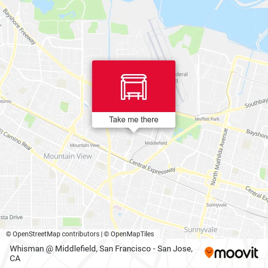 Whisman @ Middlefield map