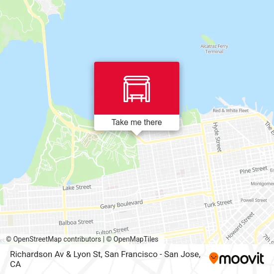 Richardson Av & Lyon St map