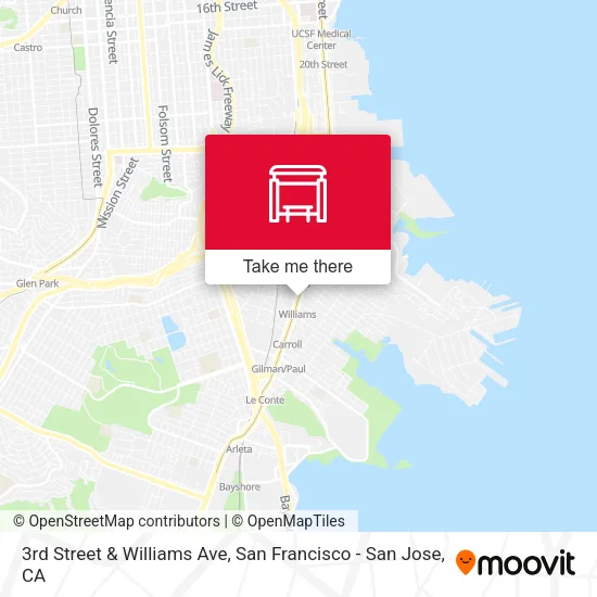 Mapa de 3rd Street & Williams Ave
