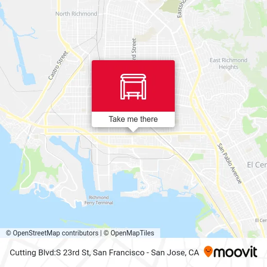 Cutting Blvd:S 23rd St map