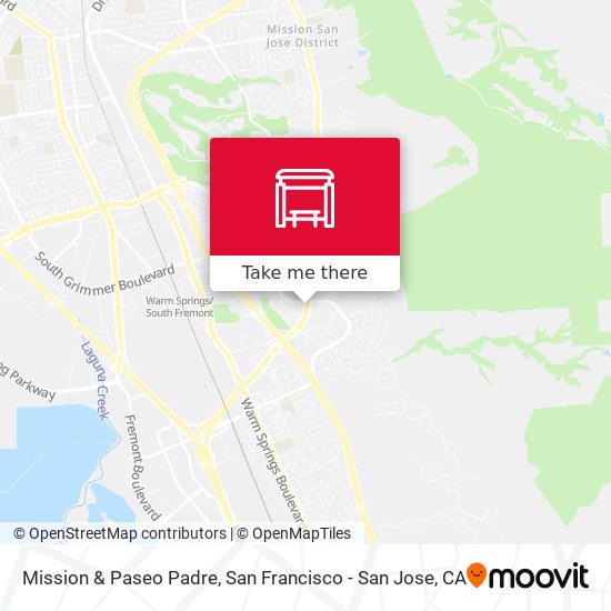 Mission & Paseo Padre map