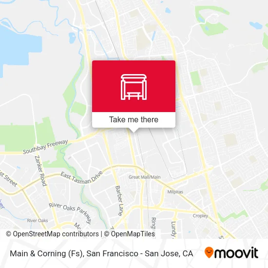 Main & Corning (Fs) map