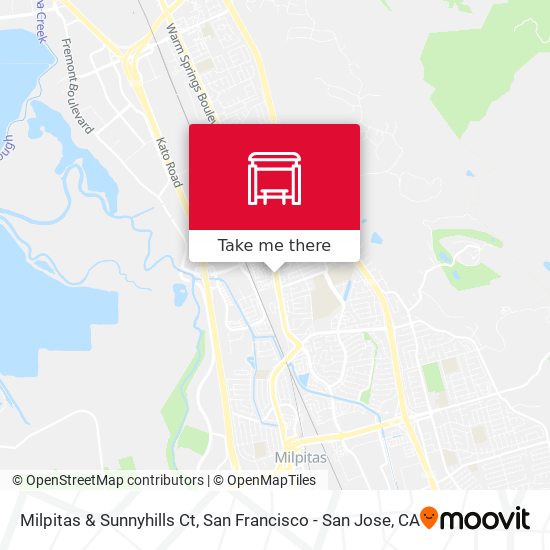 Milpitas & Sunnyhills Ct map