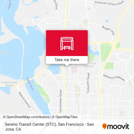 Sereno Transit Center (STC) map