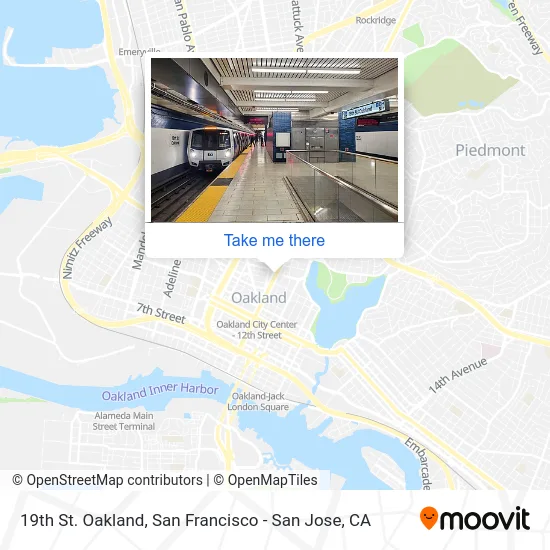 19th St. Oakland map