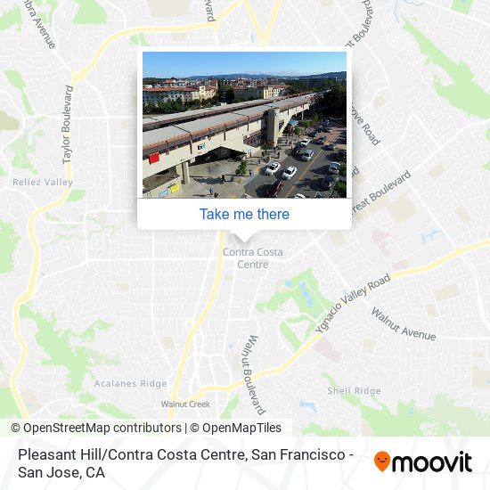 Pleasant Hill / Contra Costa Centre map