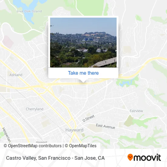 Castro Valley map