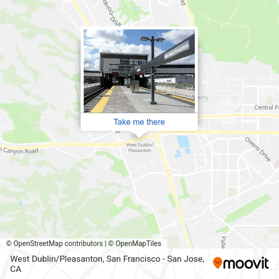 Mapa de West Dublin/Pleasanton