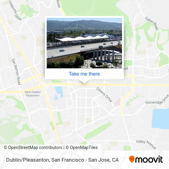 Dublin/Pleasanton map