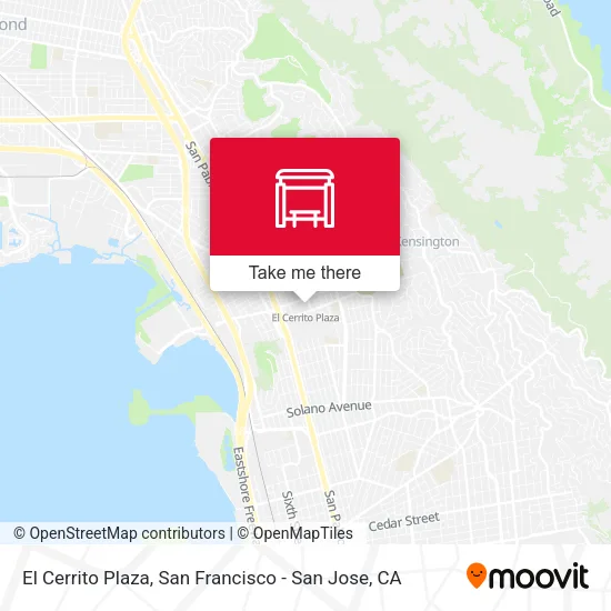 Mapa de El Cerrito Plaza