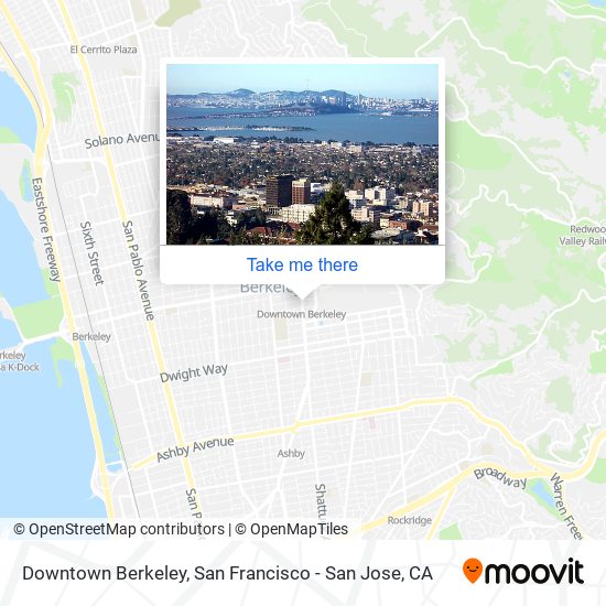 Downtown Berkeley map